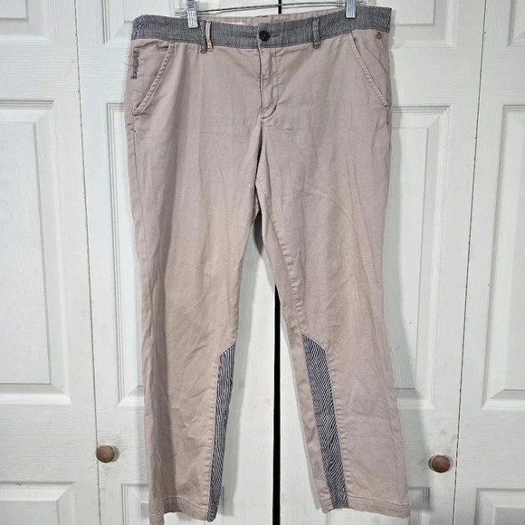Anthropologie Pilcro and the Letterpress Pants Hyphen Fit Chino Khaki Size 32 - Picture 2 of 10